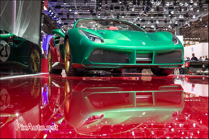 MondialdelAutomobile-Paris, Ferrari 488 Spider The Green Jewe