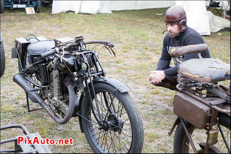 Vintage-Revival-Montlhery, Moto AJS