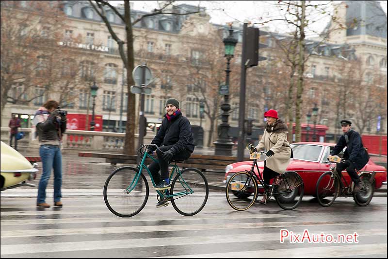 Traversee-de-Paris Hivernale, Cyclistes Place De La Republique