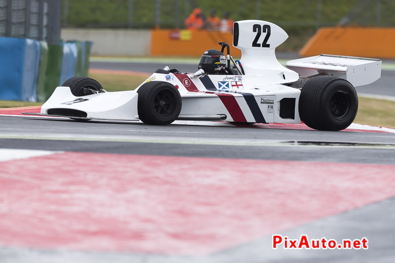 Grand-Prix-de-France-Historique, F1 #22 Hesketh 308/1 de 1974