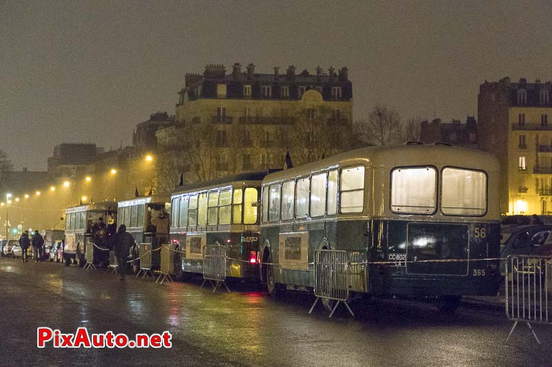 Traversee-de-Paris Hivernale, Autobus Anciens