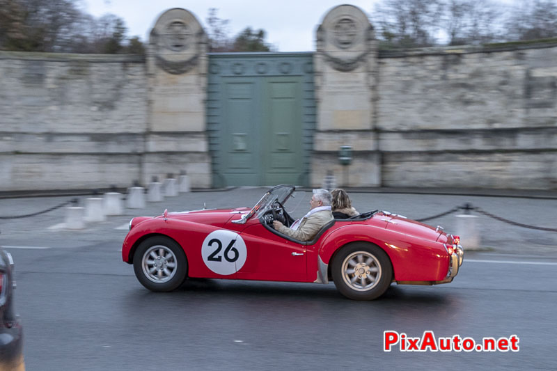 19e Traversee De Paris Hivernale, Triumph TR3 Rouge